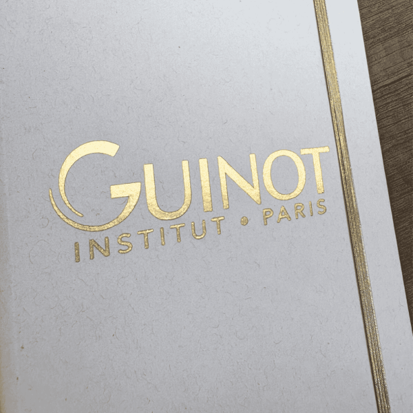 Carnet A5 dorée publicitaire