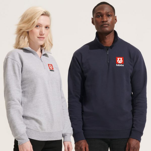 Sweat zippé à personnaliser