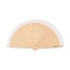 Eventail publicitaire en bois