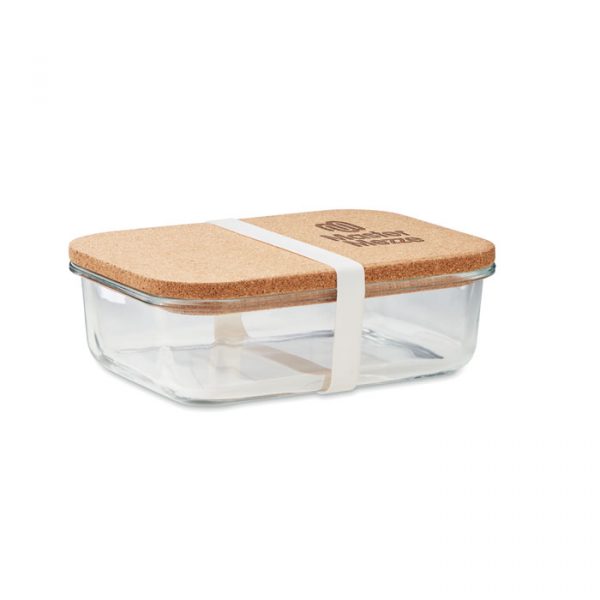Lunchbox en verre publicitaire avec logo