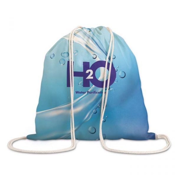 Sac à cordon publicitaire entièrement personnalisé
