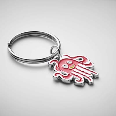 Porte clé en zinc avec forme personnalisée