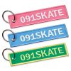 Porte clés en tissu avec logo en broderie - Goodies entreprise