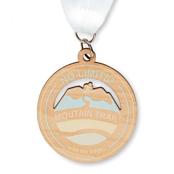 Médaille en bois de forme personnalisée