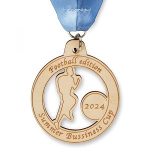 Médaille en bois de forme personnalisée