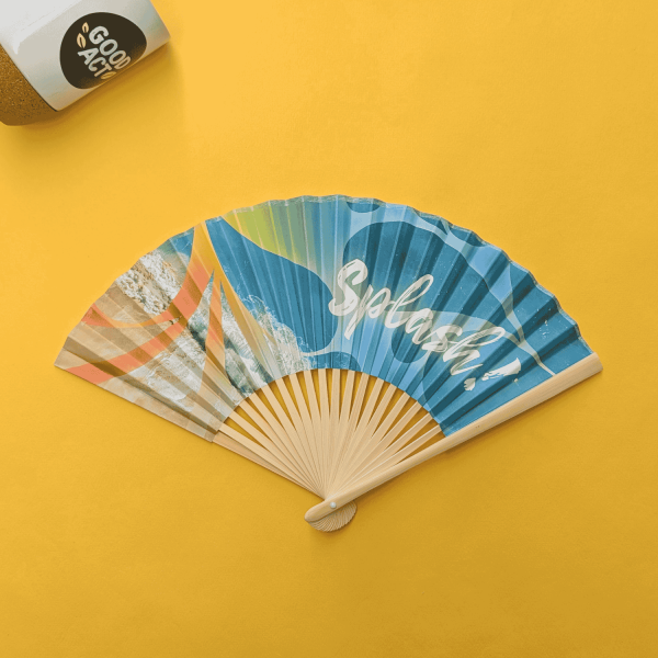 Eventail bambou personnalisable sur toute la toile