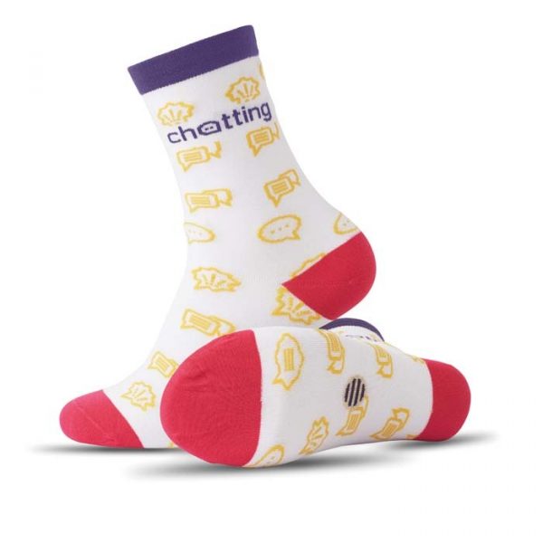 Chaussette personnalisée écologique fabriquée en Europe