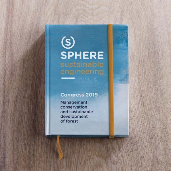Carnet A5 écologique couverture rigide Made in Europe. Entièrement personnalisable