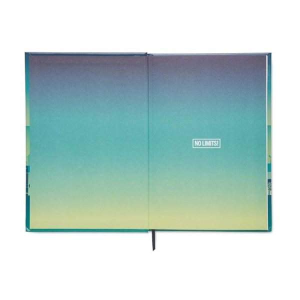 Carnet A5 écologique couverture rigide Made in Europe. Entièrement personnalisable