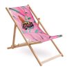 Chaise longue en bois entièrement personnalisable
