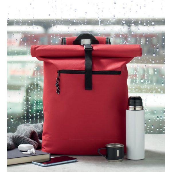 Sac à dos roll top enroulable personnalisable avec un logo