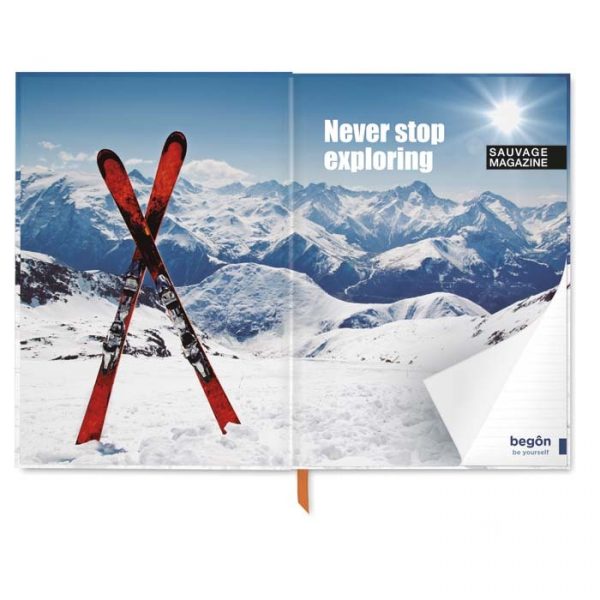 Carnet A5 écologique couverture rigide Made in Europe. Entièrement personnalisable