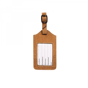 Etiquette bagage personnalisable en liège - Fabriqué en Europe
