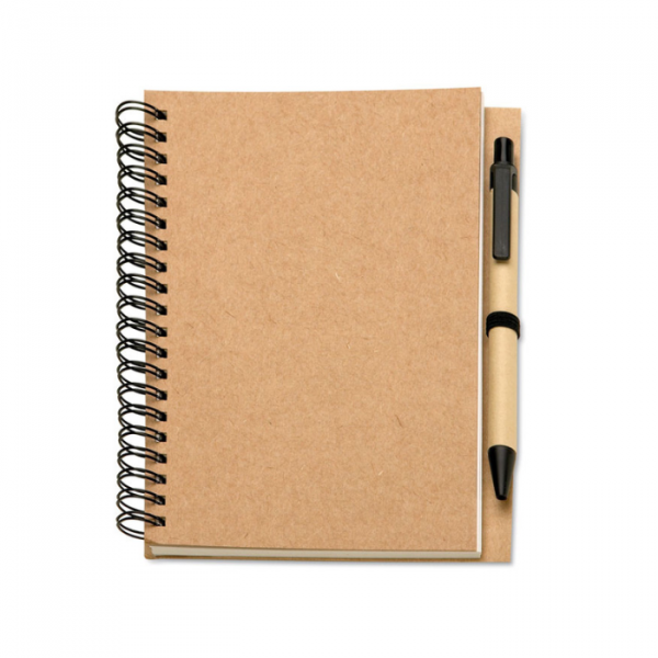 Carnet kraft à spirale personnalisable goodies entreprise