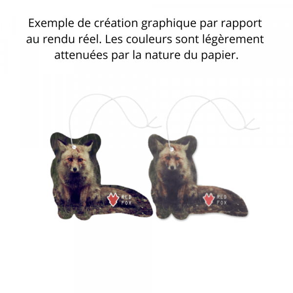 Désodorisant de voiture de forme personnalisée - Goodies entreprise