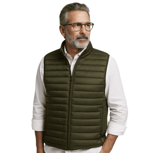 Doudoune sans manches publicitaire fabriquée en Europe