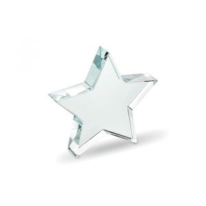 Trophée personnalisée en verre en forme d'étoile