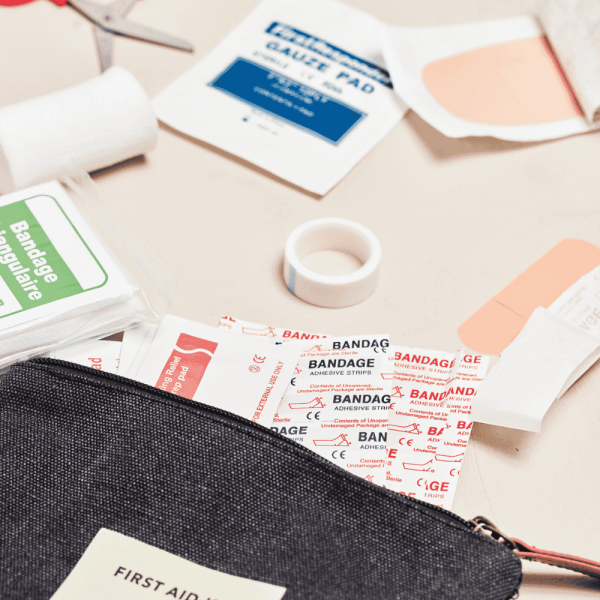 Kit de premiers secours personnalisable en coton