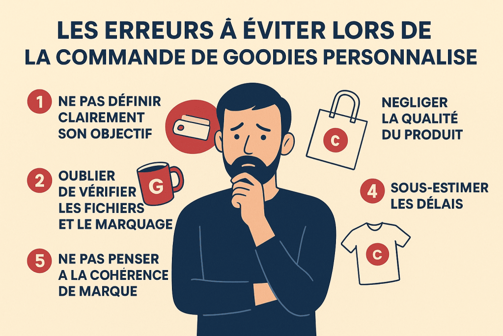 Les erreurs à éviter lors d’une commande de goodies personnalisés