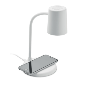 Lampe de bureau personnalisée avec chargeur et enceinte – 15W