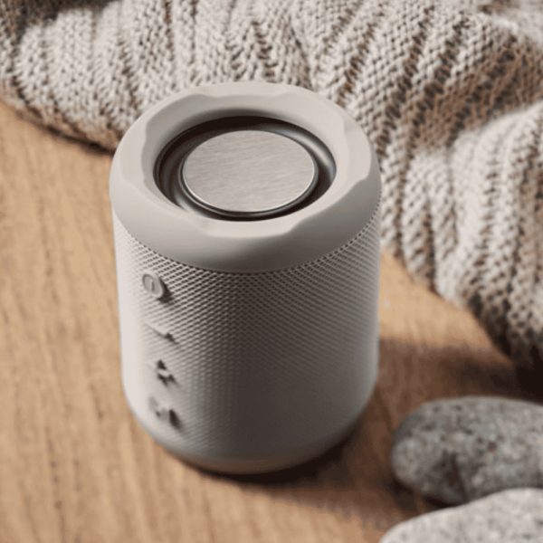 Haut-parleur publicitaire 5.0 sans fil en ABS avec tissu RPET