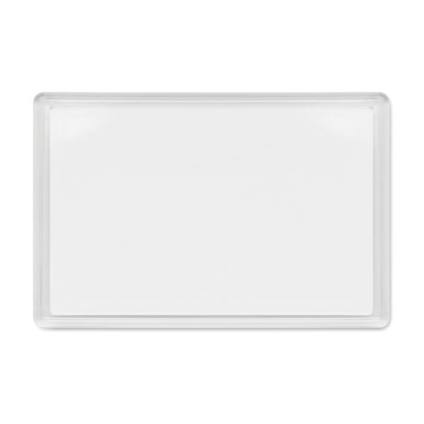 Magnet frigo rectangulaire en acrylique - personnalisé avec votre logo