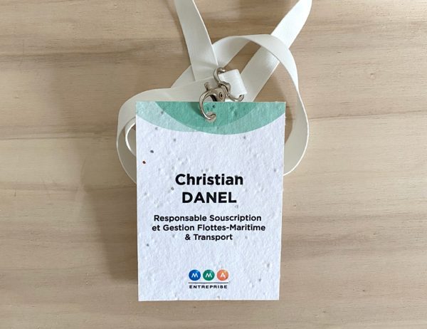 Badge à planter A6 – Marquage nominatif