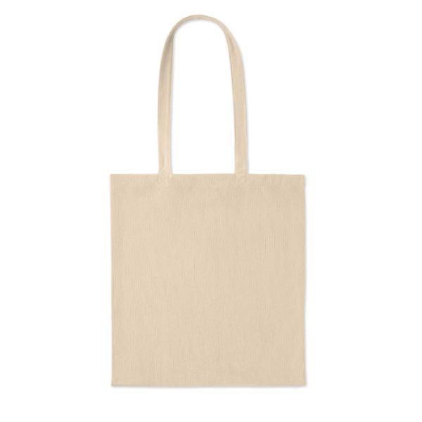 Tote bag publicitaire en velours côtelé - 220 gr/m²
