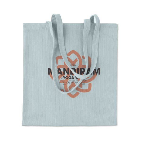 Tote bag publicitaire en velours côtelé - 220 gr/m²
