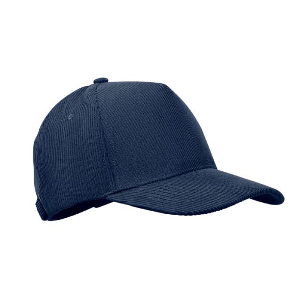 Casquette personnalisée de baseball à 5 panneaux en velours côtelé de polyester