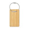 Etiquette bagage en bambou personnalisable
