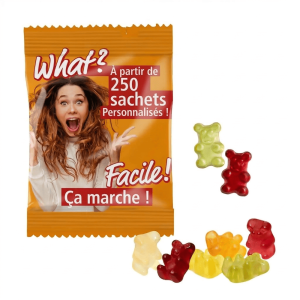 Bonbons aux fruits personnalisés - 10 g à 20g