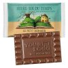 Tablette chocolat publicitaire 35% avec logo moulé - 60 gr