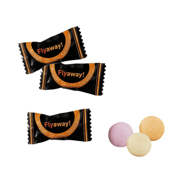 Mentos Vegan solo en sachet personnalisable - 3 gr - bonbon publicitaire