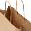 Sac en papier Kraft personnalisé 80 g/m² avec poignées torsadées - 18 x 8 x 21 cm