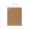 Sac en papier Kraft personnalisé 80 g/m² avec poignées torsadées - 32 x 12 x 40 cm