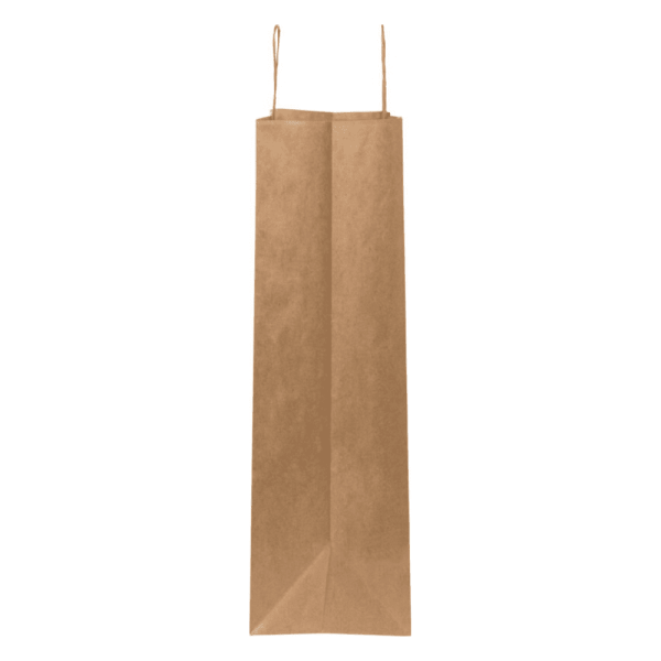 Sac en papier Kraft publicitaire 90 g/m2 - 49,5 x 14 x 44 cm