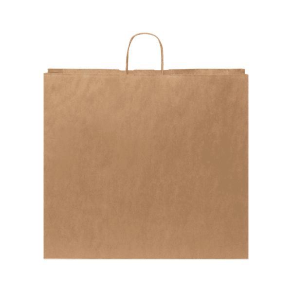 Sac en papier Kraft publicitaire 90 g/m2 - 49,5 x 14 x 44 cm
