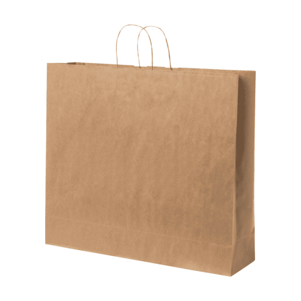 Sac en papier Kraft publicitaire 90 g/m2 - 49,5 x 14 x 44 cm