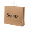 Sac en papier Kraft publicitaire 90 g/m2 - 49,5 x 14 x 44 cm