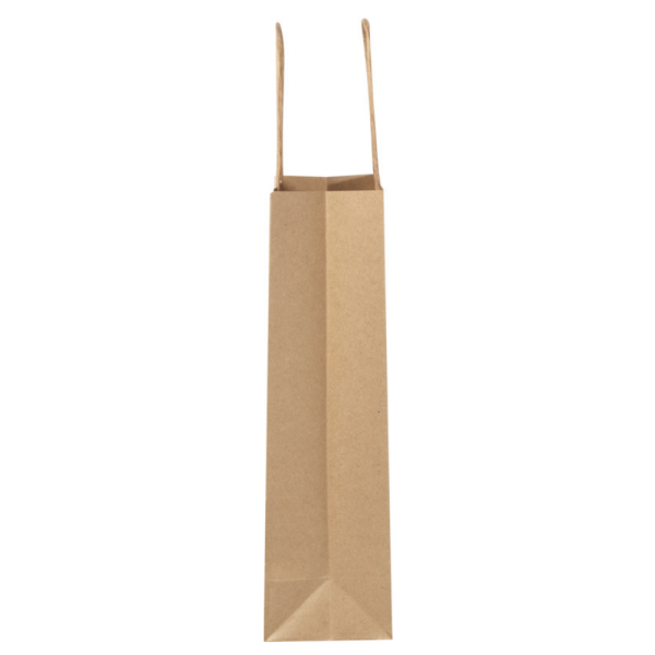 Sac en papier Kraft personnalisé avec logo 120 g/m2 - 24 x 9 x 32 cm