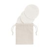 3 disques démaquillants en coton réutilisables - Goodies personnalisés