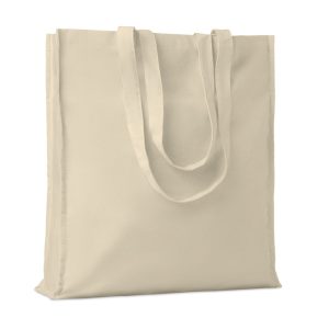 Tote bag personnalisé en coton avec soufflet 140 gr/m²