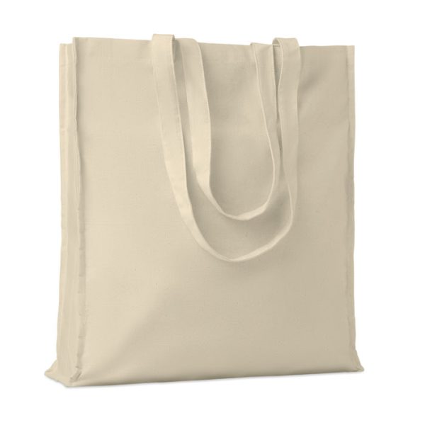 Tote bag personnalisé en coton avec soufflet 140 gr/m²
