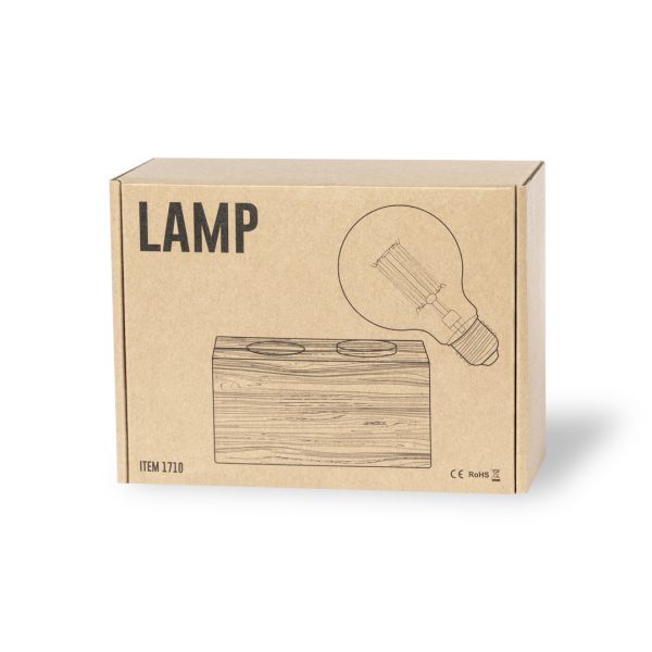 Lampe vintage personnalisée en bambou - 40 W