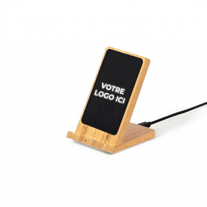 Chargeur induction personnalisé avec logo lumineux - 15 W