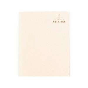 Cahier A5 personnalisable en brique de lait recyclée