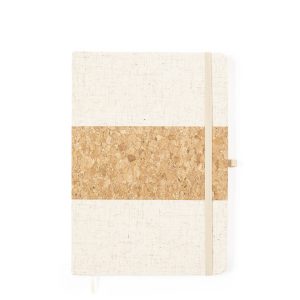 Carnet A5 liège et lin à personnaliser