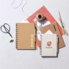 Cahier A5 personnalisable en carton recyclé - 60 feuilles