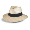 Chapeau paille blanche personnalisable - Made in UE